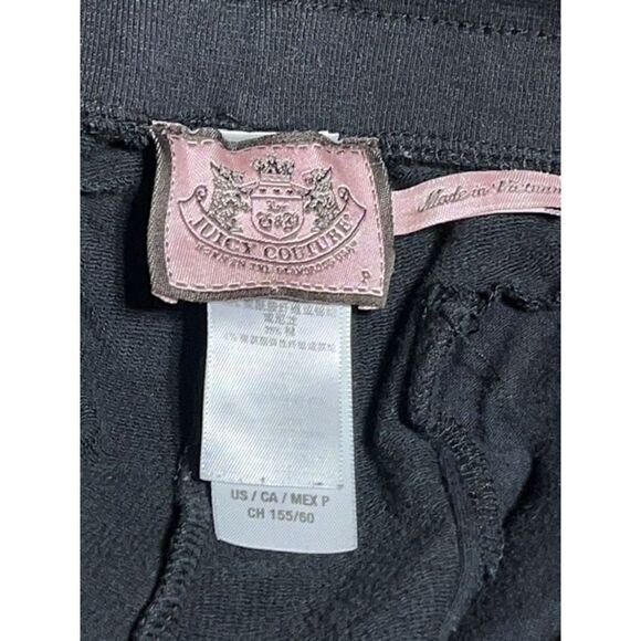 Juicy Couture Black Knit Casual Pants Size Petite Small - Picture 4 of 4